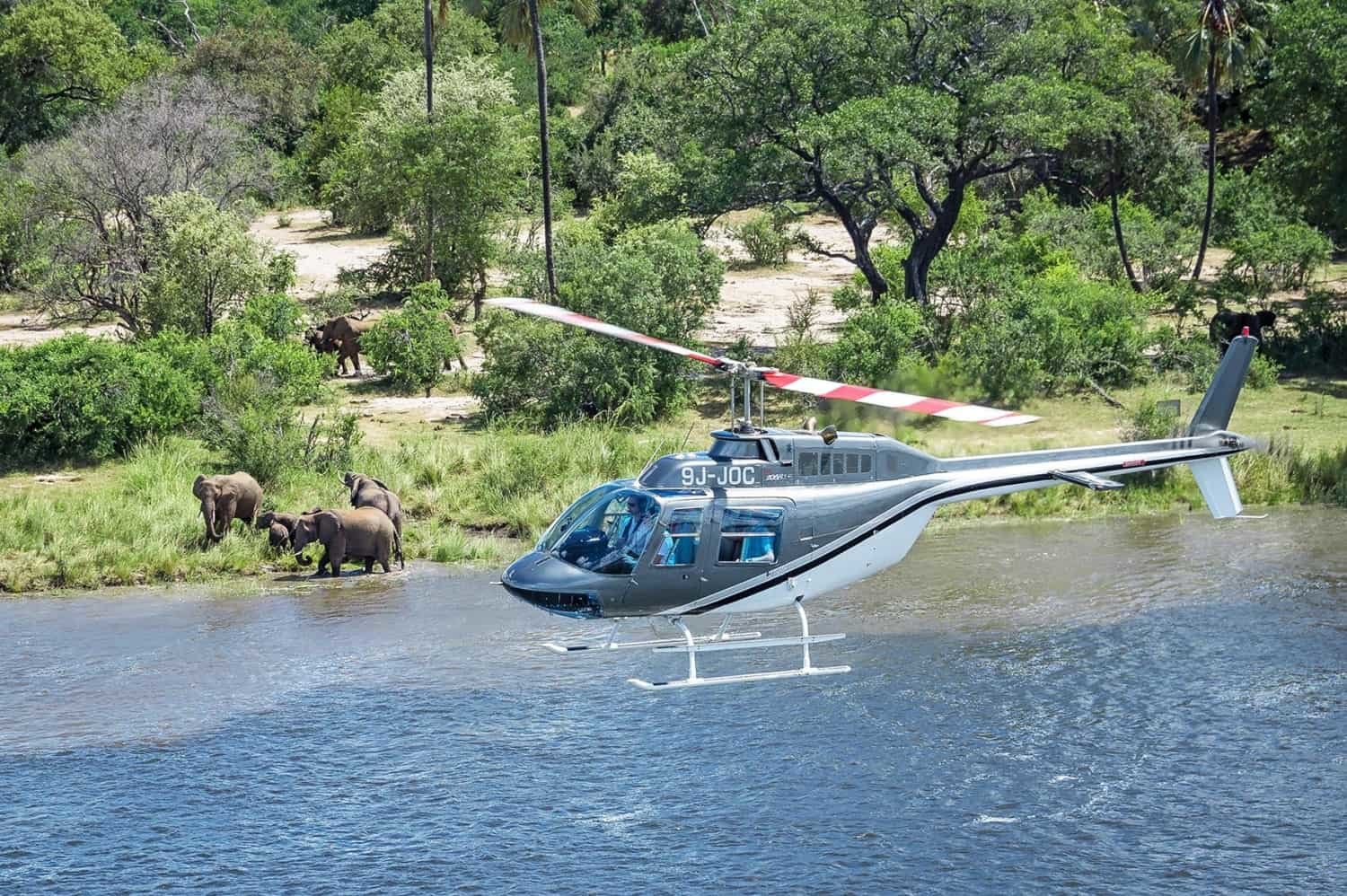 Helicopter Flight over Victoria Falls