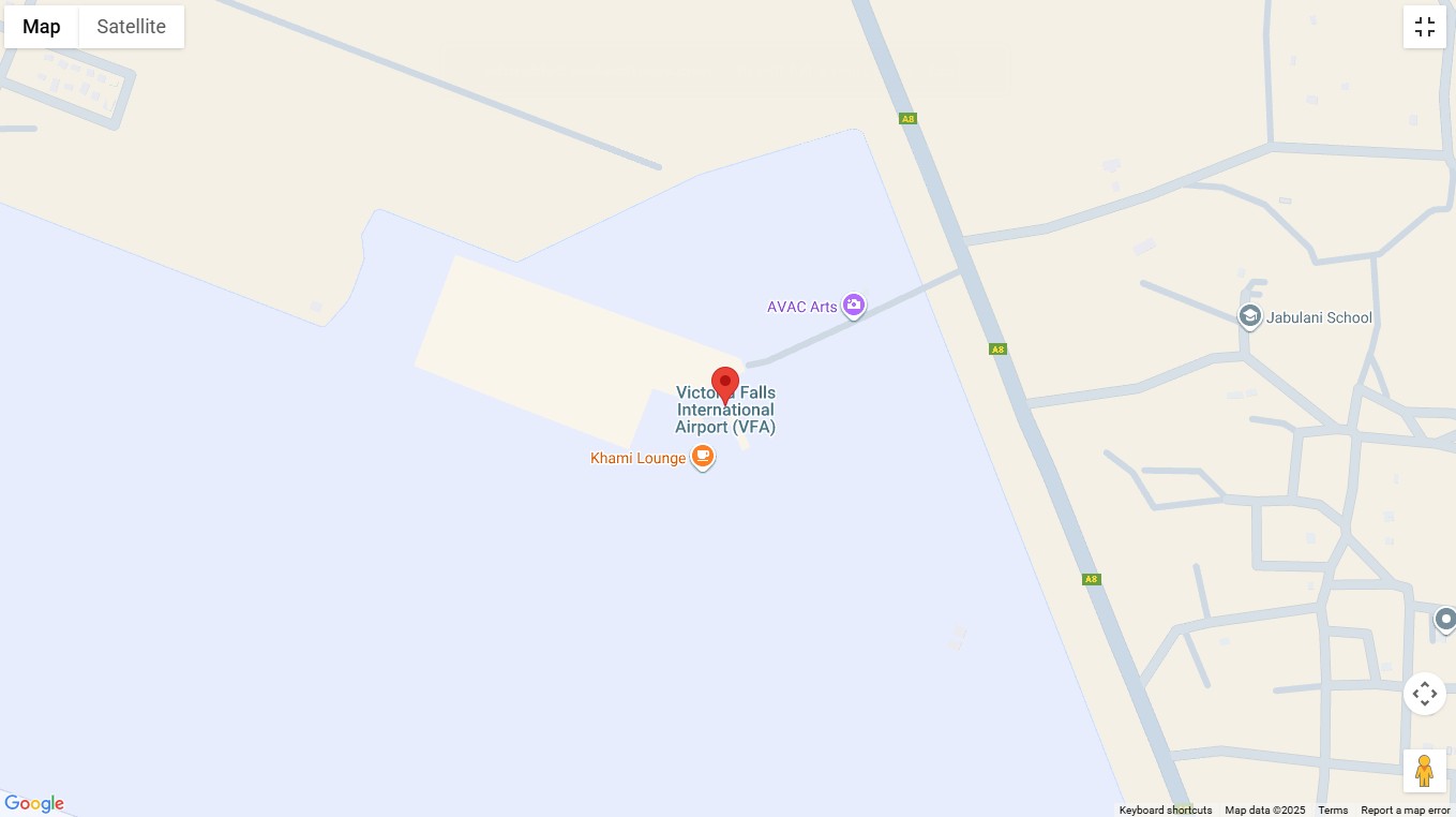 Victoria Falls Airport Map