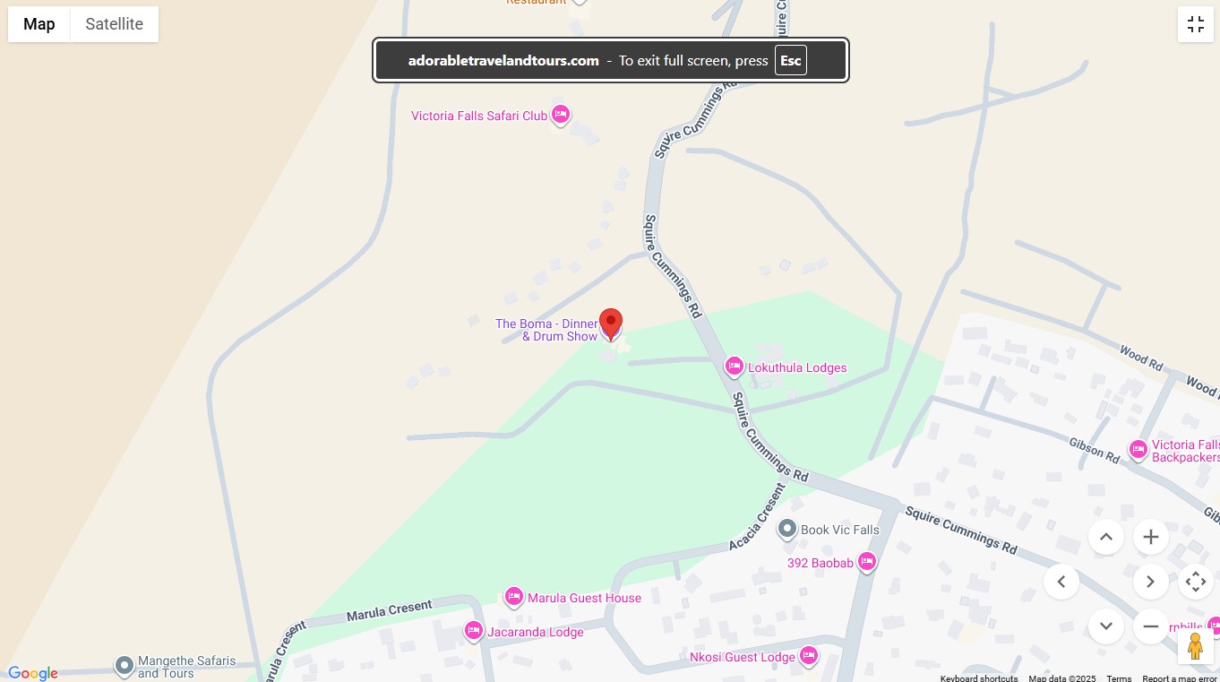 Boma Dinner Location Map